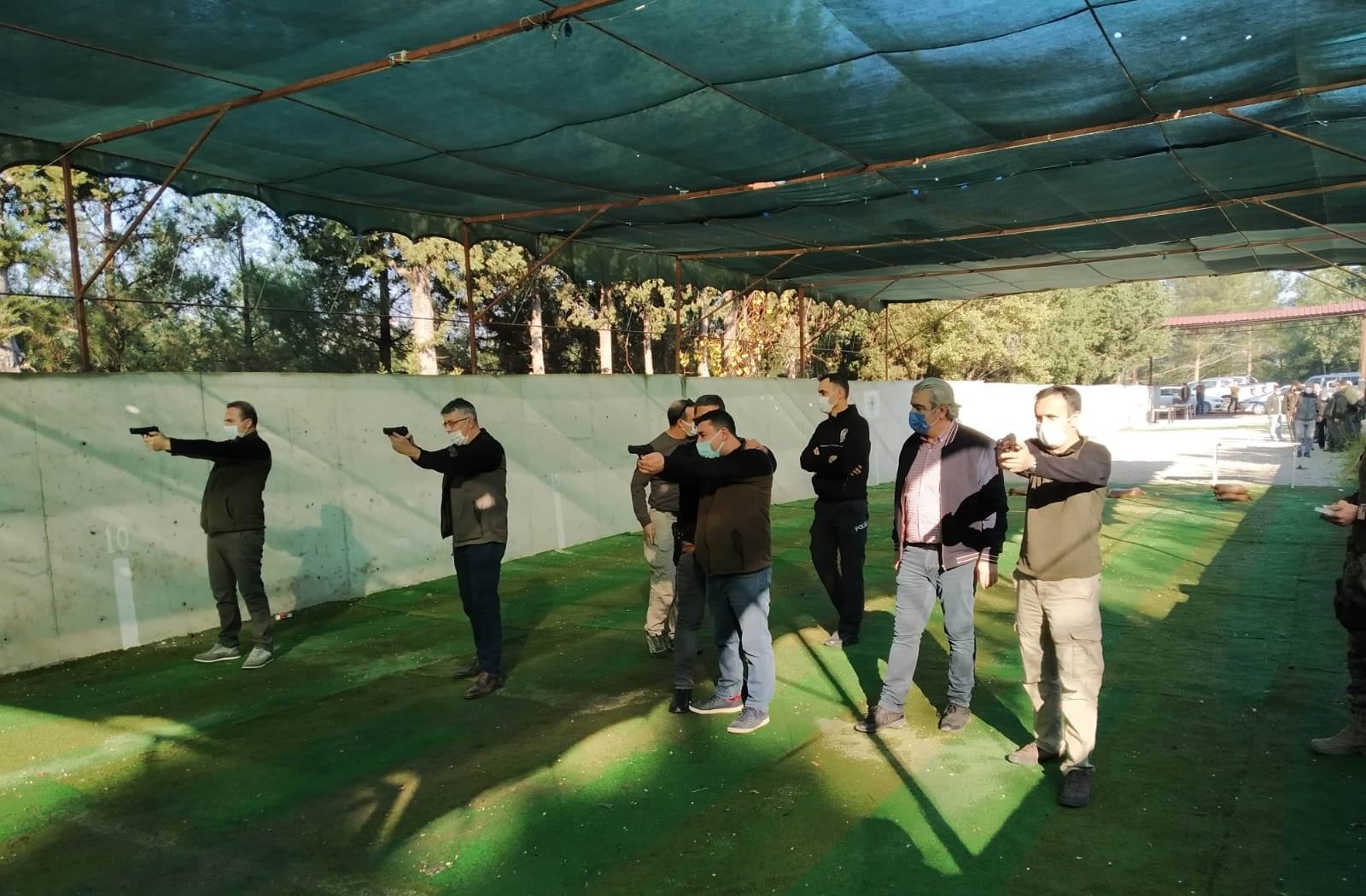 Orman İşletme personeline silah eğitimi