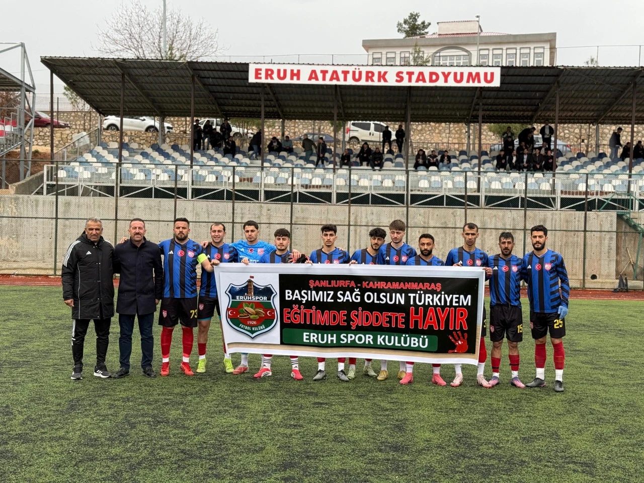 Eruh Spor’dan Şiddete Karşı Anlamlı Pankart