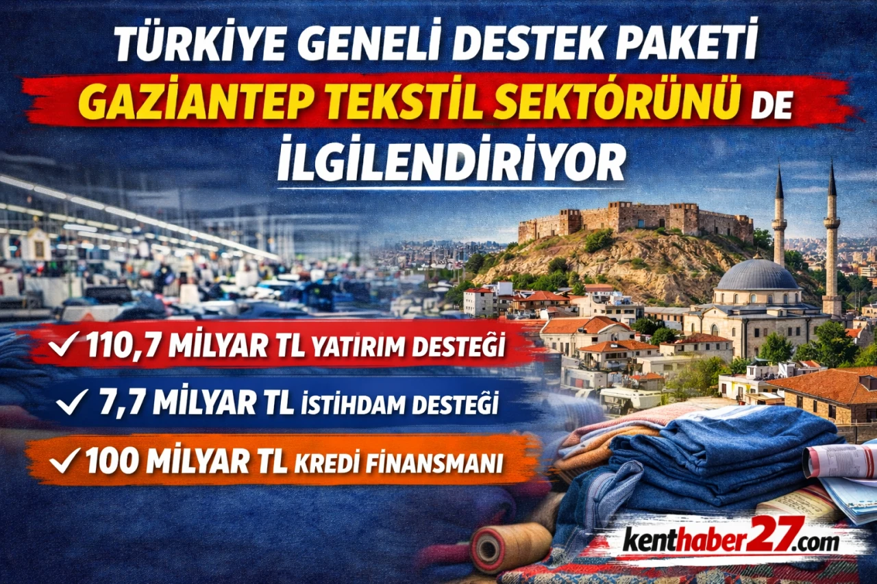 Türkiye Geneli Destek Paketi Gaziantep Tekstil Sektörünü de İlgilendiriyor